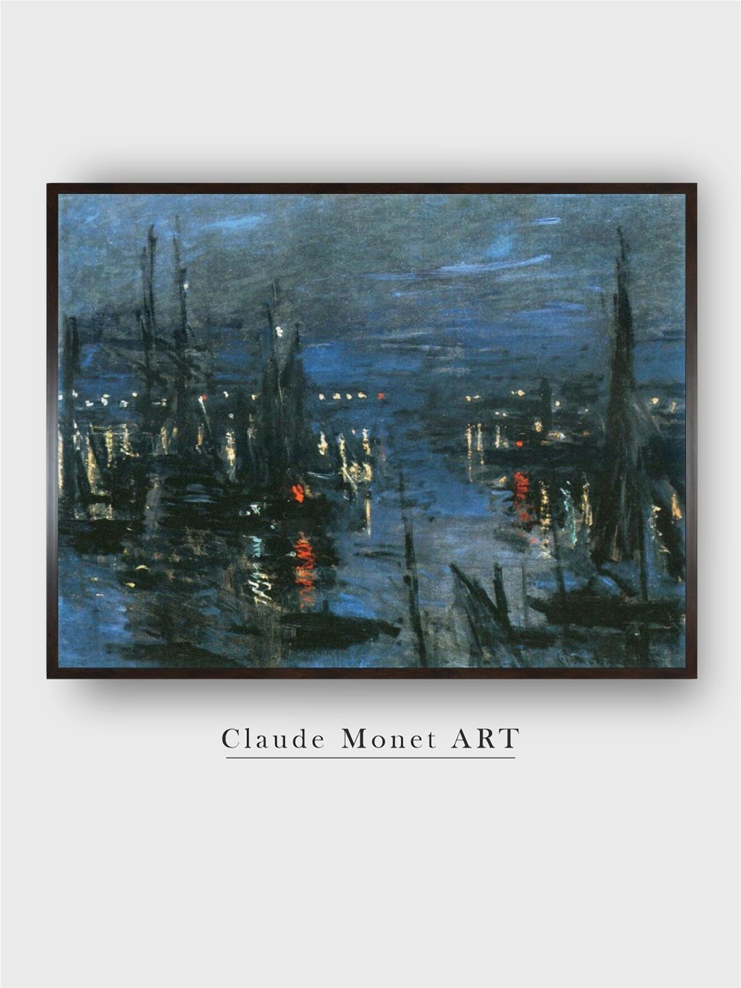 

The Art House Blue Wooden Painting Wall Art