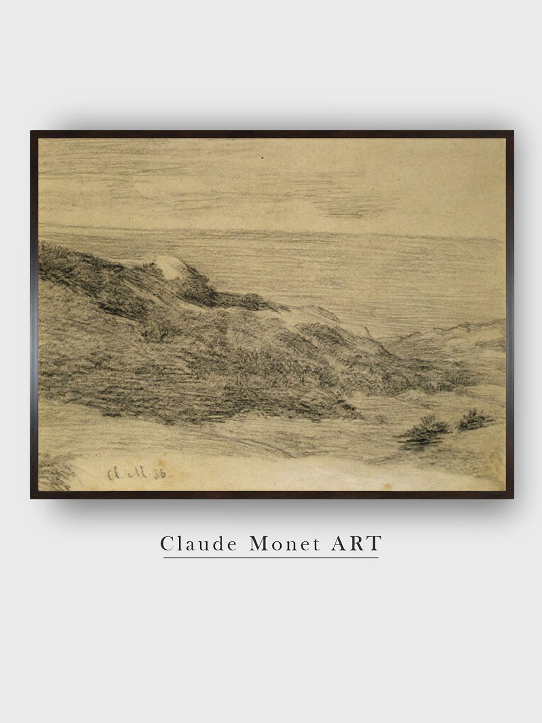 

The Art House Beige & Grey By The Sea Canvas Painting Wall Art