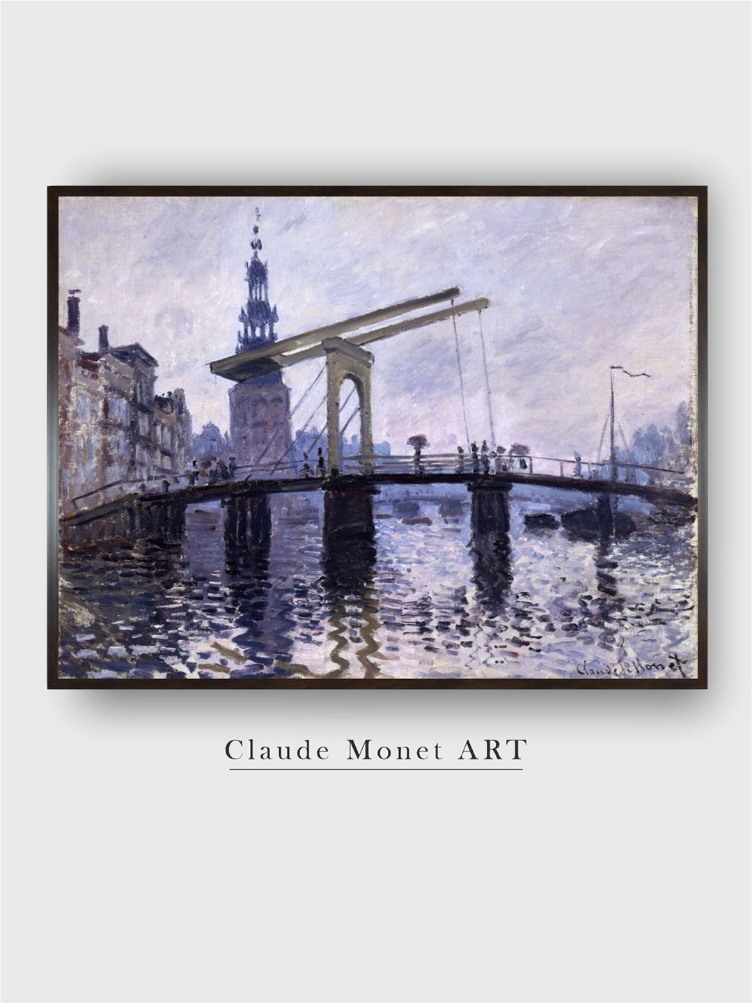 

The Art House Blue Le Pont Amsterdam Canvas Wall Art