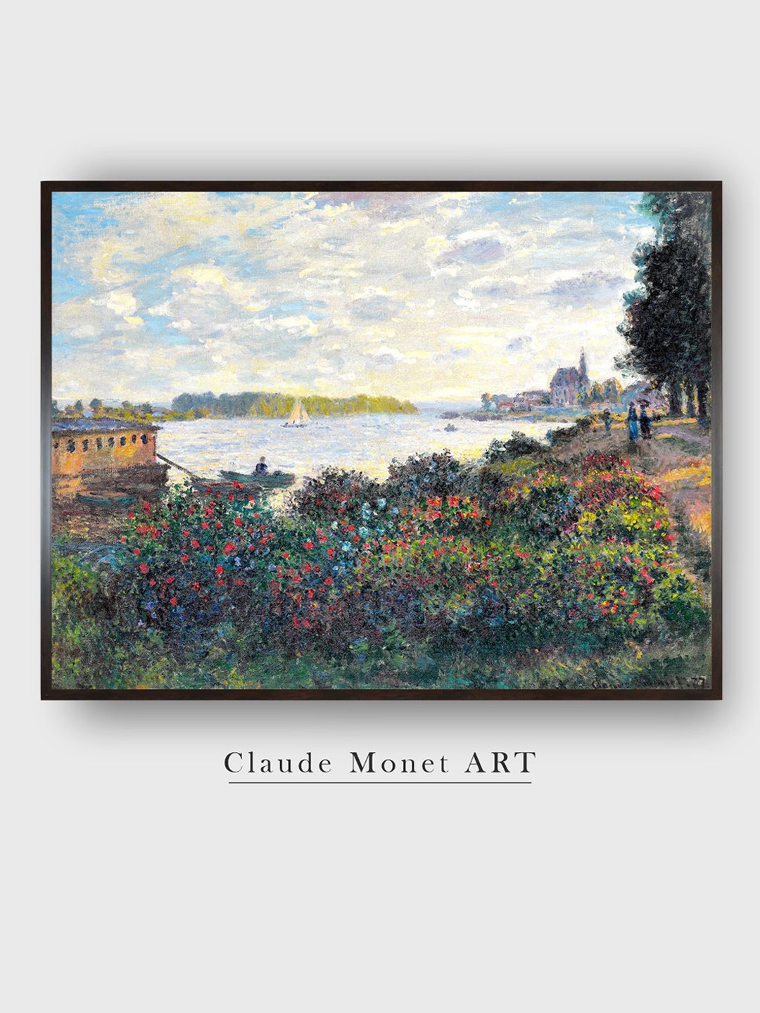

The Art House Green & Blue Floral and Botanical Canvas Painting Wall Art