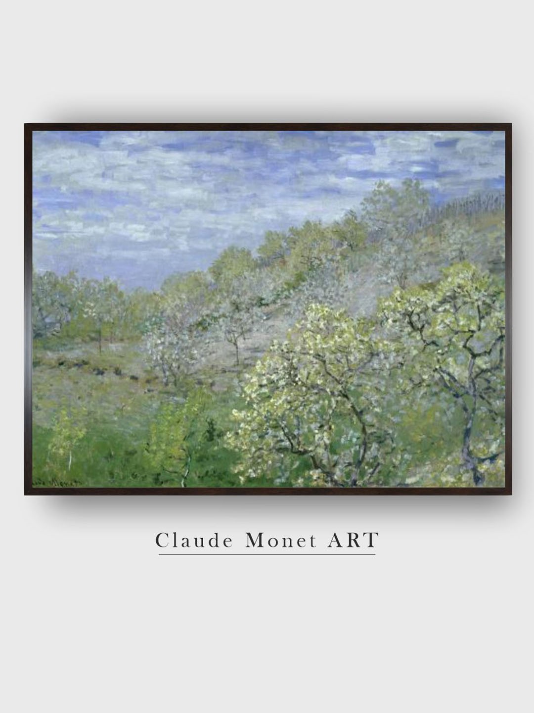 

The Art House Green & Blue Floral and Botanical Canvas Painting Wall Art