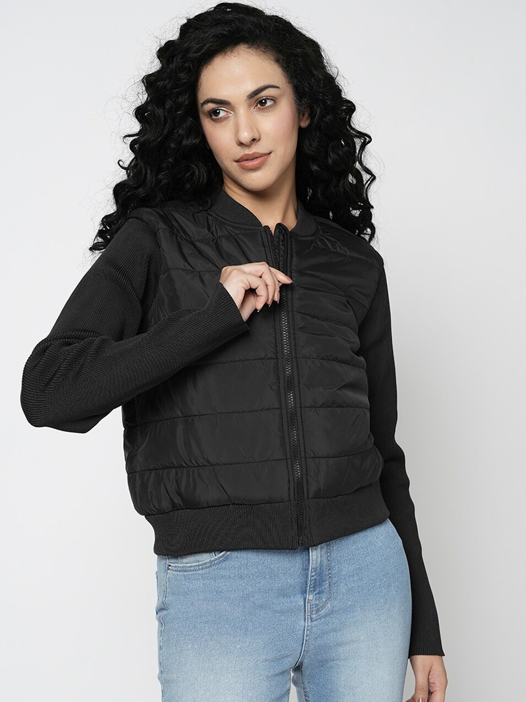 

Vero Moda Collarless Padded Jacket, Black