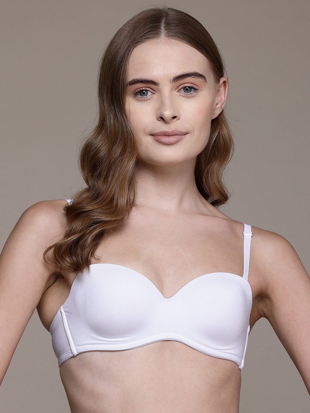 

women'secret Medium Coverage Non Padded T-shirt Bra - 7916324-76, White