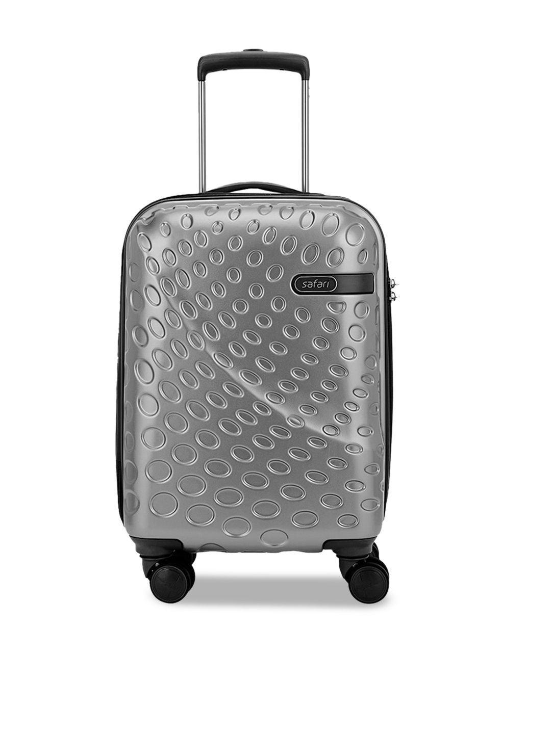 

Safari Orbit Textured Hard-Sided Cabin Trolley Suitcase, Silver