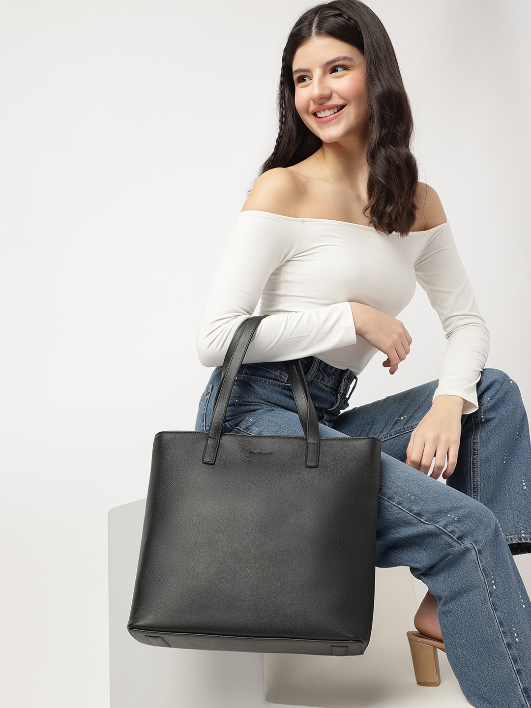

Fastrack Shopper Tote Bag, Black