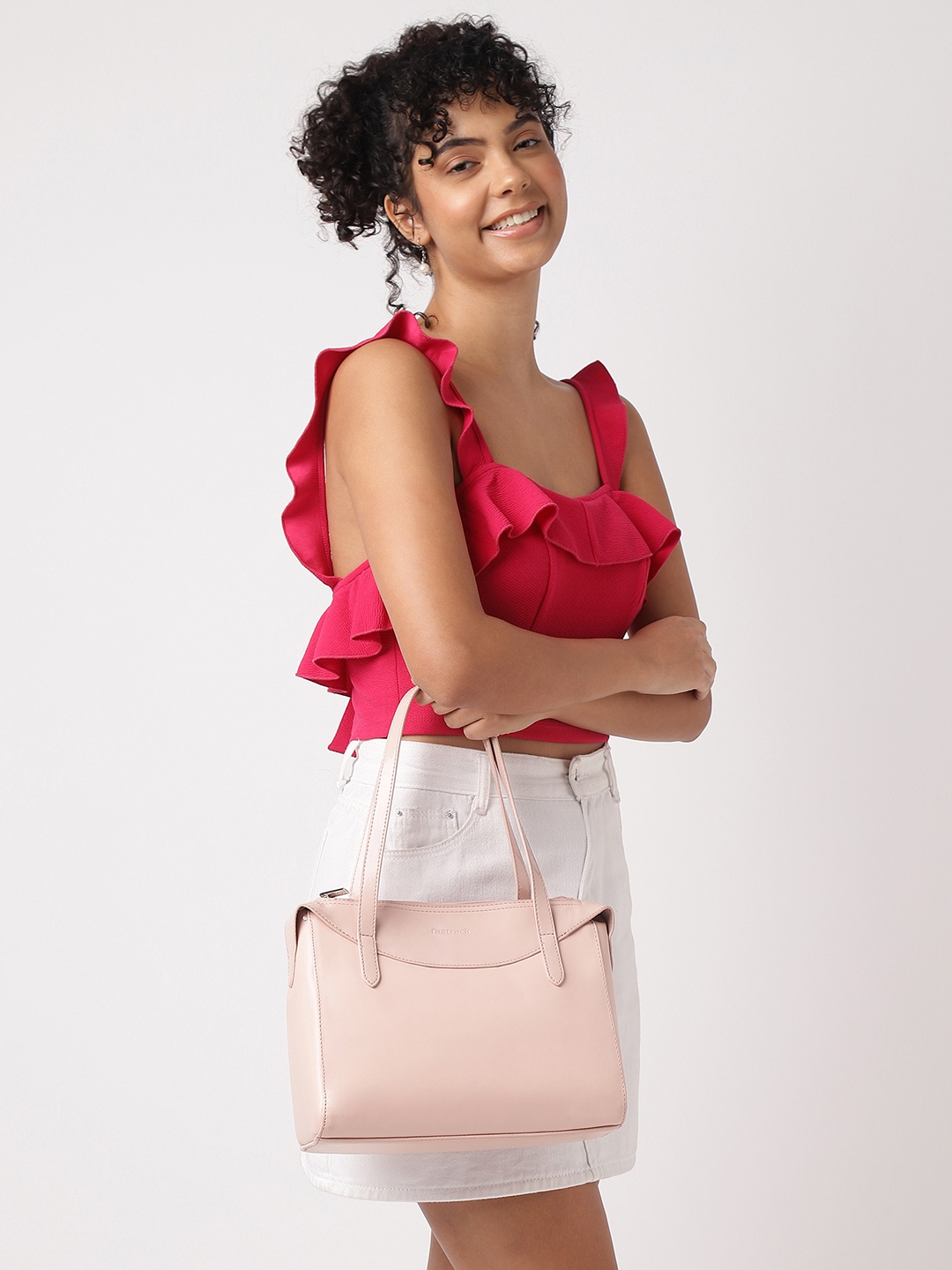 

Fastrack Structured Shoulder Bag, Pink