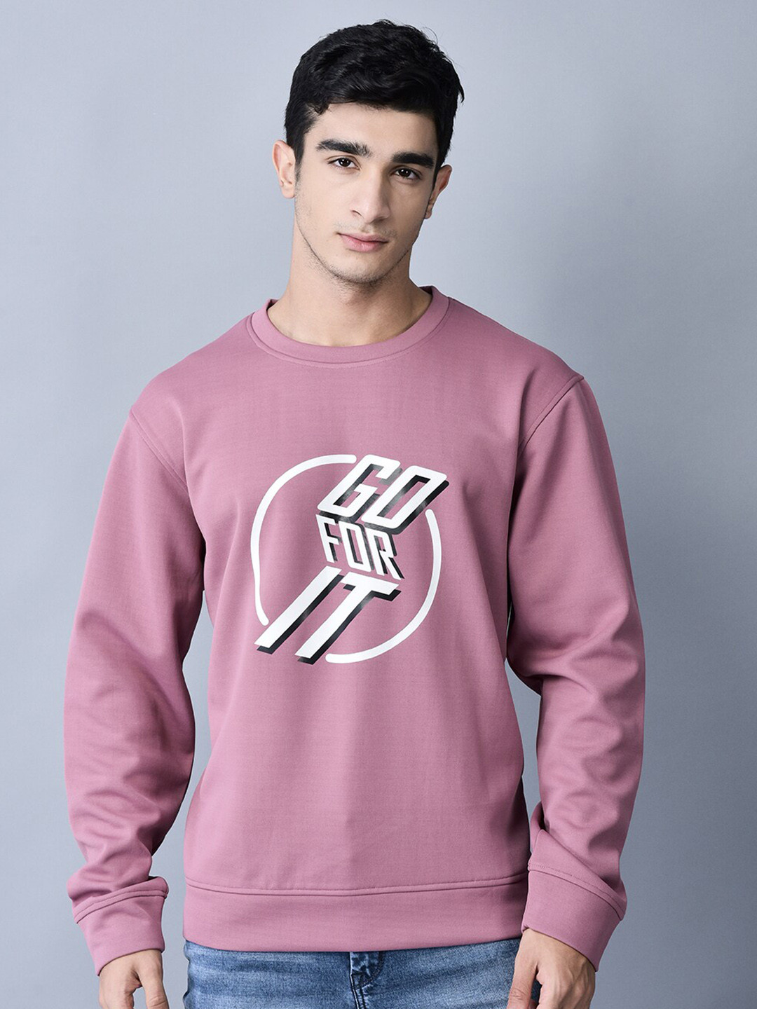 

Shiv Naresh Typography Printed Lightweight Pullover Sweatshirt, Purple