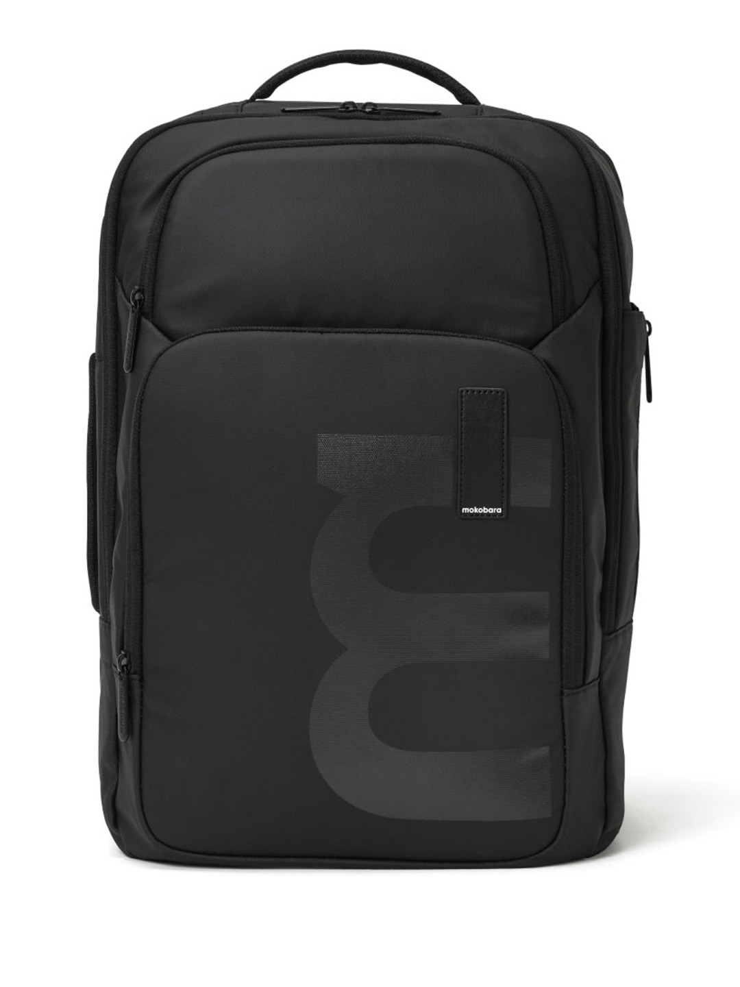 

MOKOBARA Unisex Typography Printed Water Resistance Backpack, Black