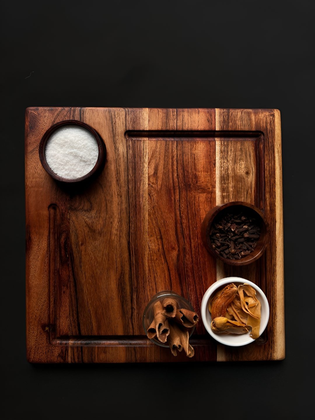 

Wood Chop Beige Wooden Square Food Platter