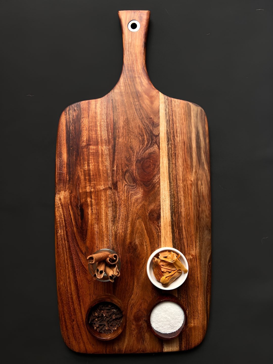 

Wood Chop Acacia Beige Wood Long Cutting Board
