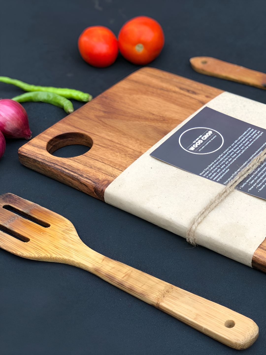 

Wood Chop Acacia Beige Reversible Wooden Chopping Board