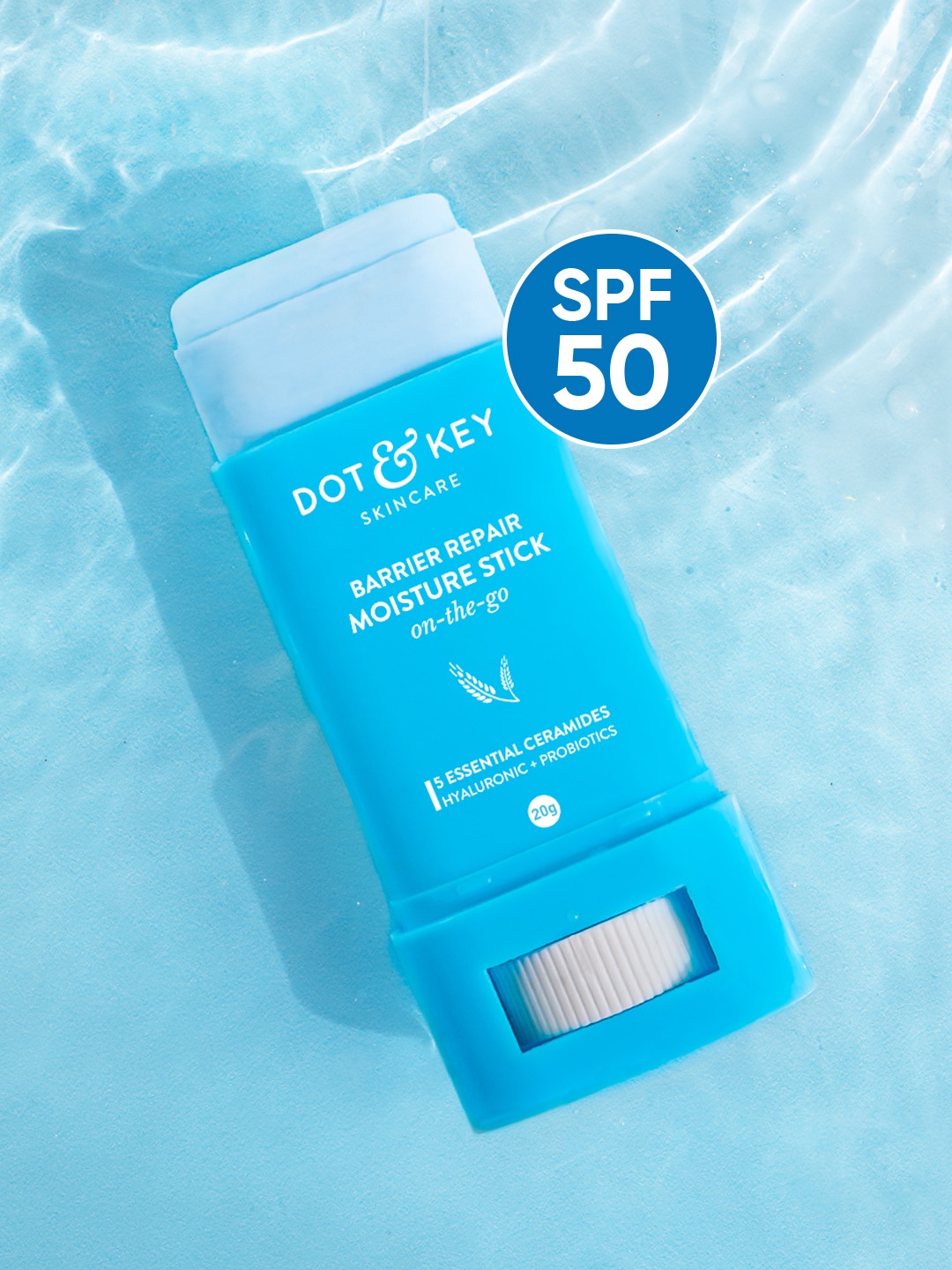 

DOT & KEY On-The-Go Barrier Repair Moisture Stick - 20g, Blue