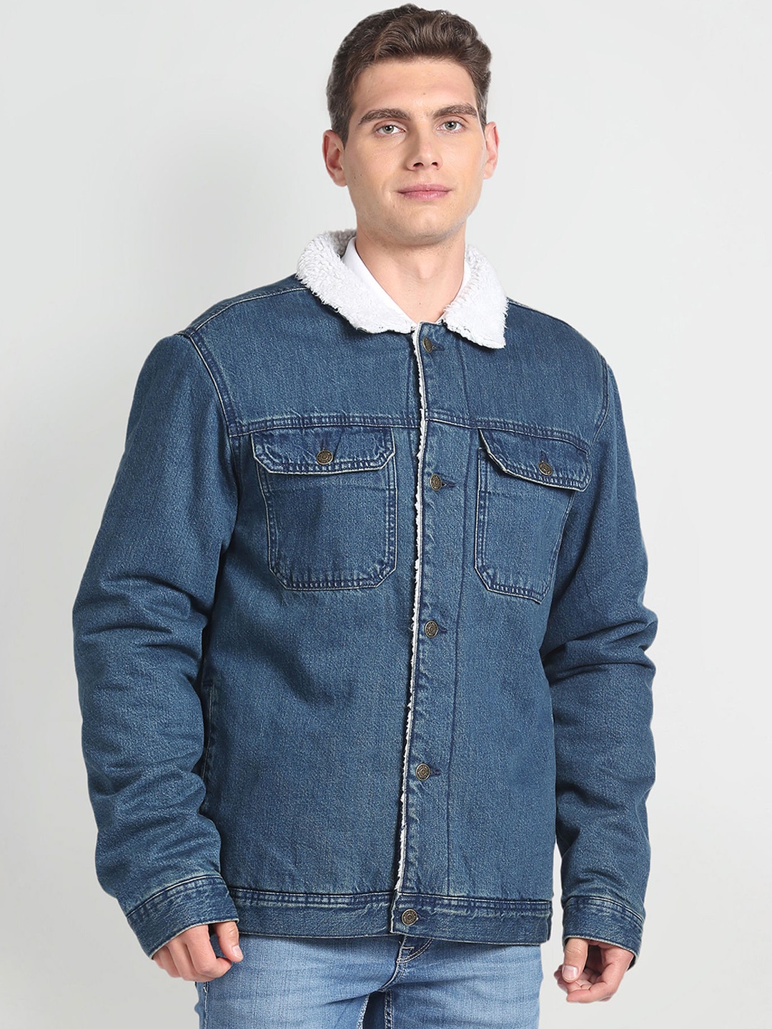 

U.S. Polo Assn. Denim Co. Washed Pure Cotton Denim Jacket, Blue