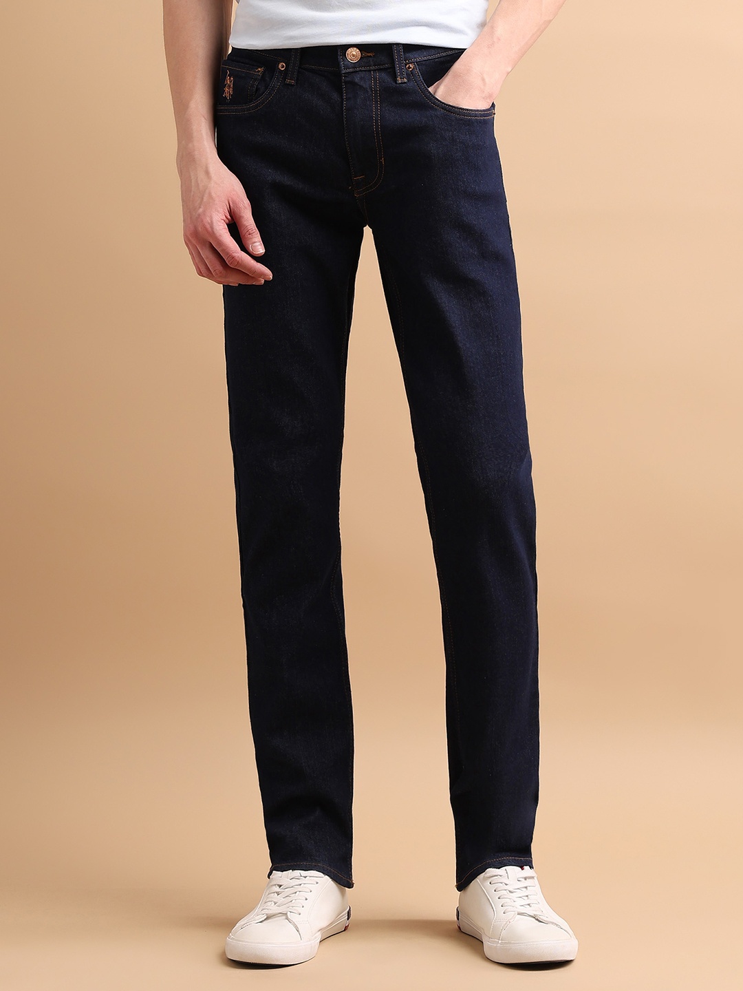 

U.S. Polo Assn. Denim Co. Men Tapered Fit Clean Look Jeans, Blue