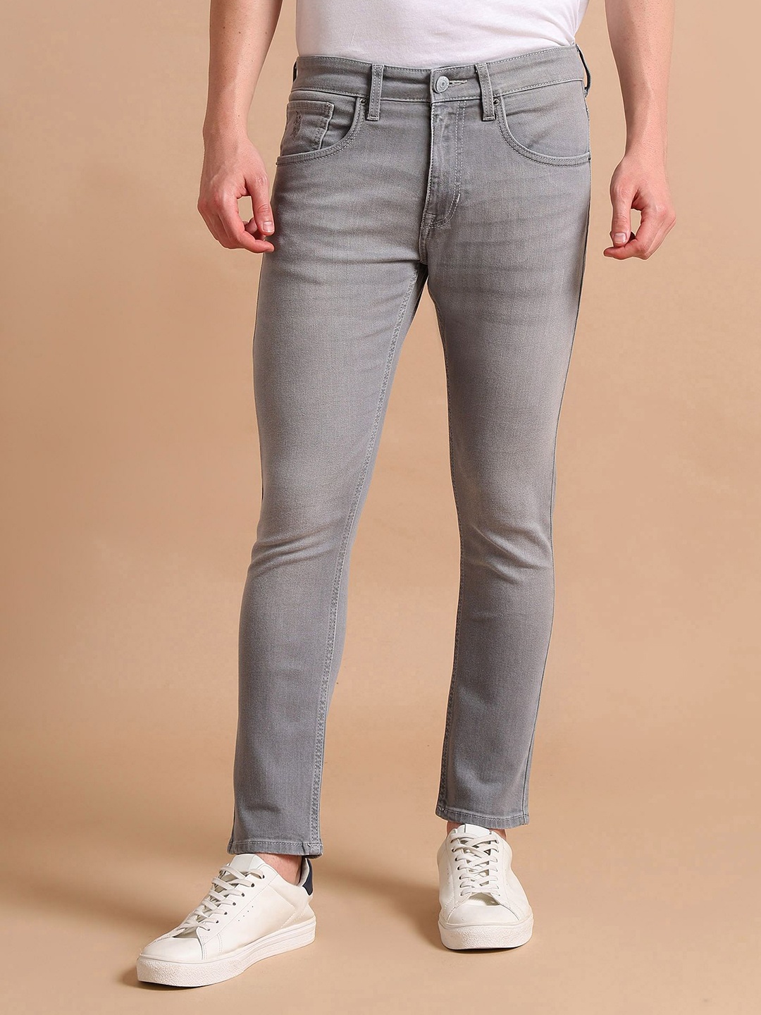 

U.S. Polo Assn. Denim Co. Men Clean Look Tapered Fit Jeans, Grey