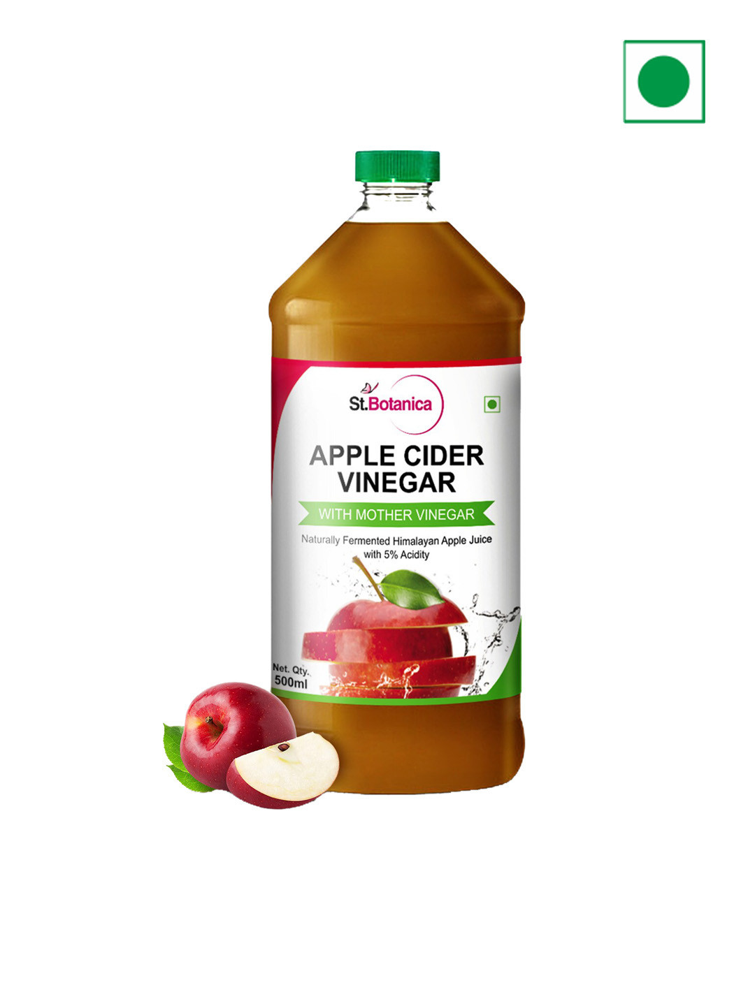 

St.Botanica Apple Cider Vinegar with Mother Vinegar-500ml, Brown