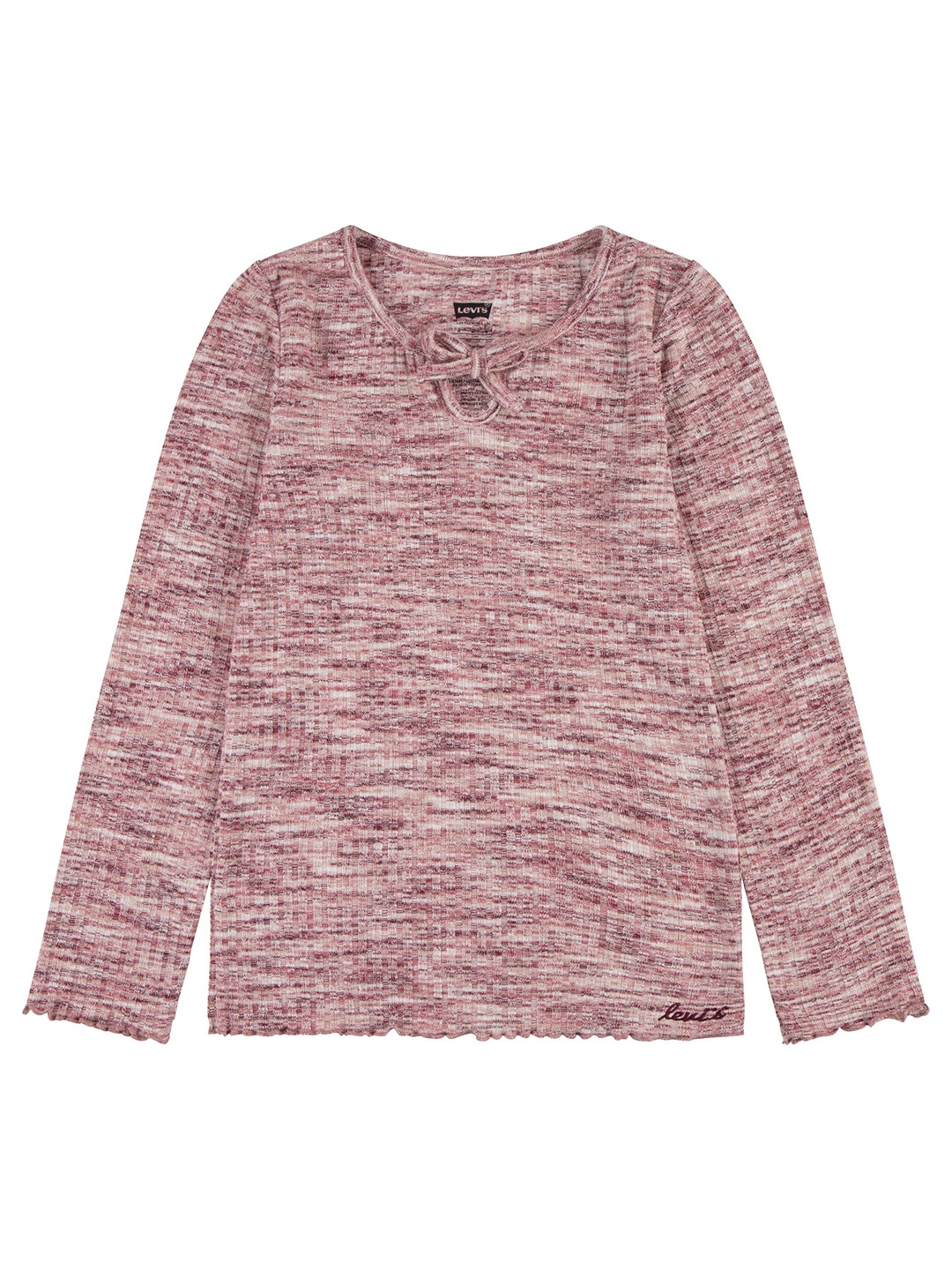 

Levis Girls Self Design Round Neck Regular T-shirt, Pink