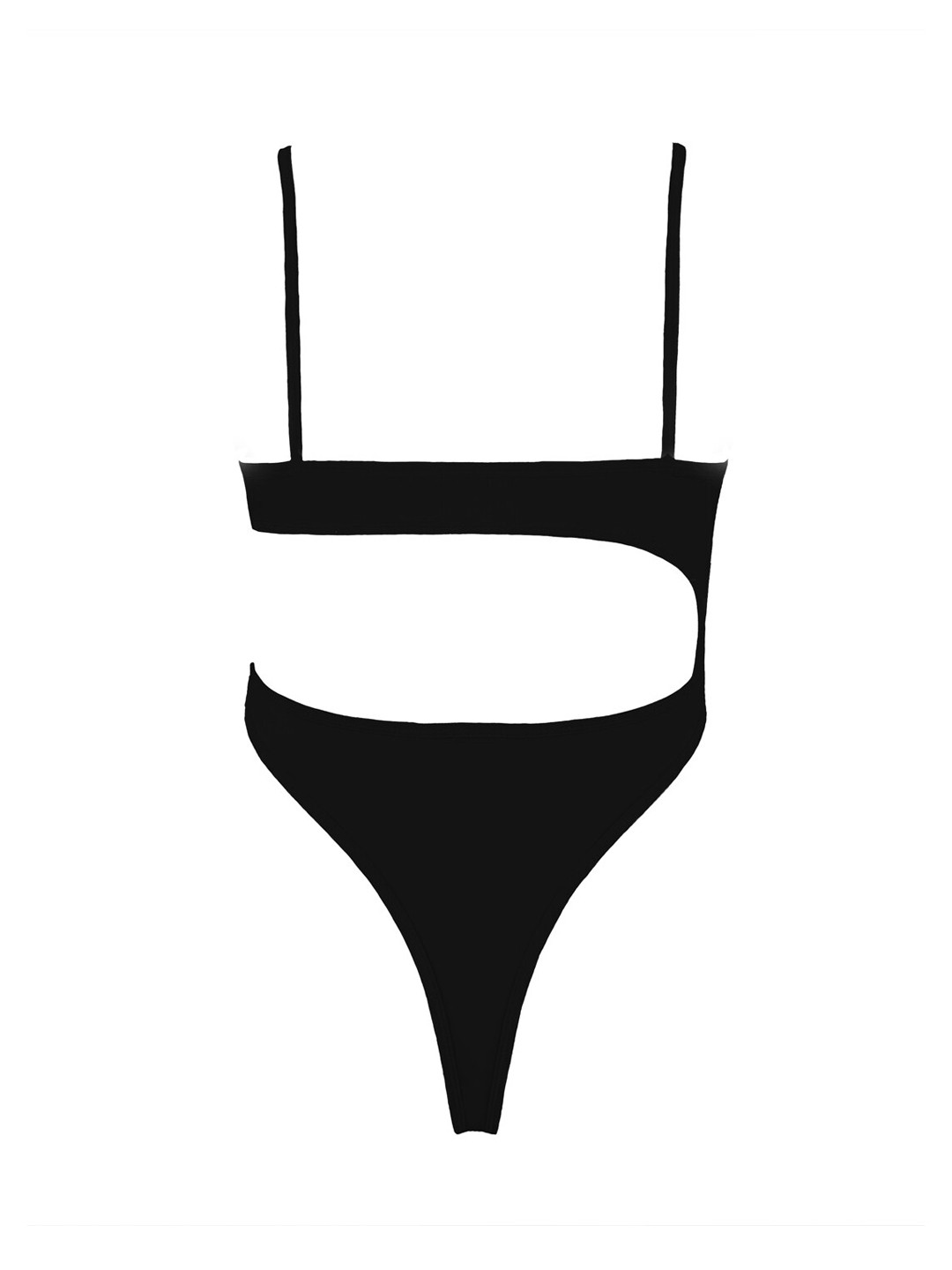 

So What Shoulder Straps Bodysuit, Black