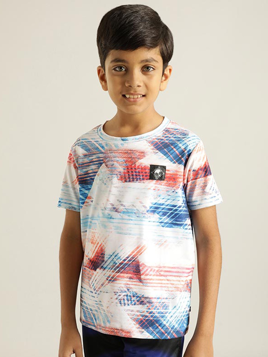 

Indian Terrain Boys Abstract Printed T-shirt, White