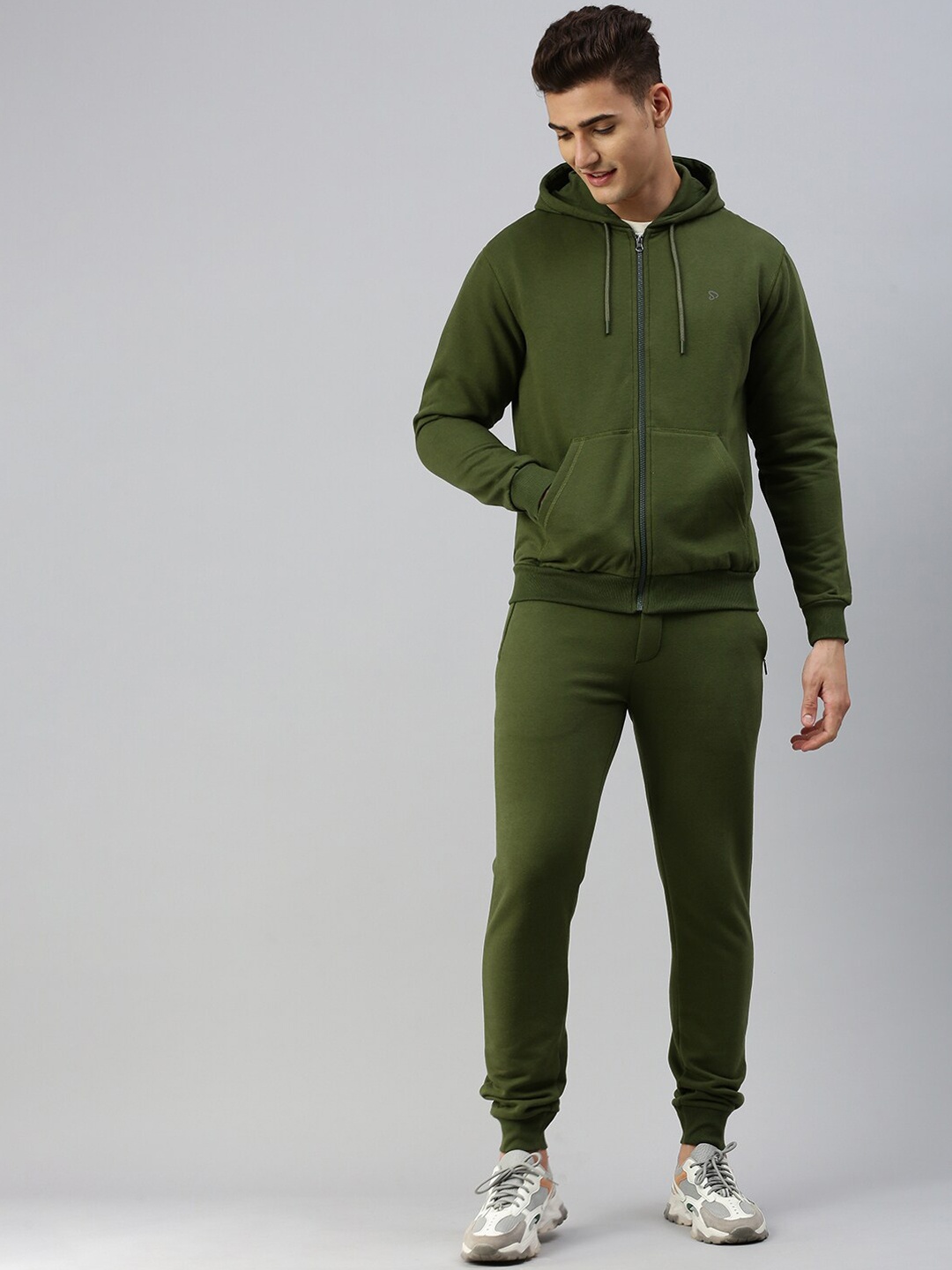 

SPORTO Hooded Fleece Sweatshirt With Joggers, Olive