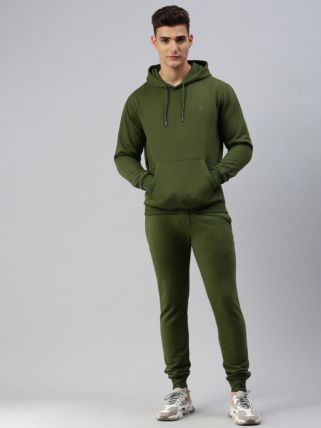 

SPORTO Hooded Fleece Sweatshirt With Joggers, Olive