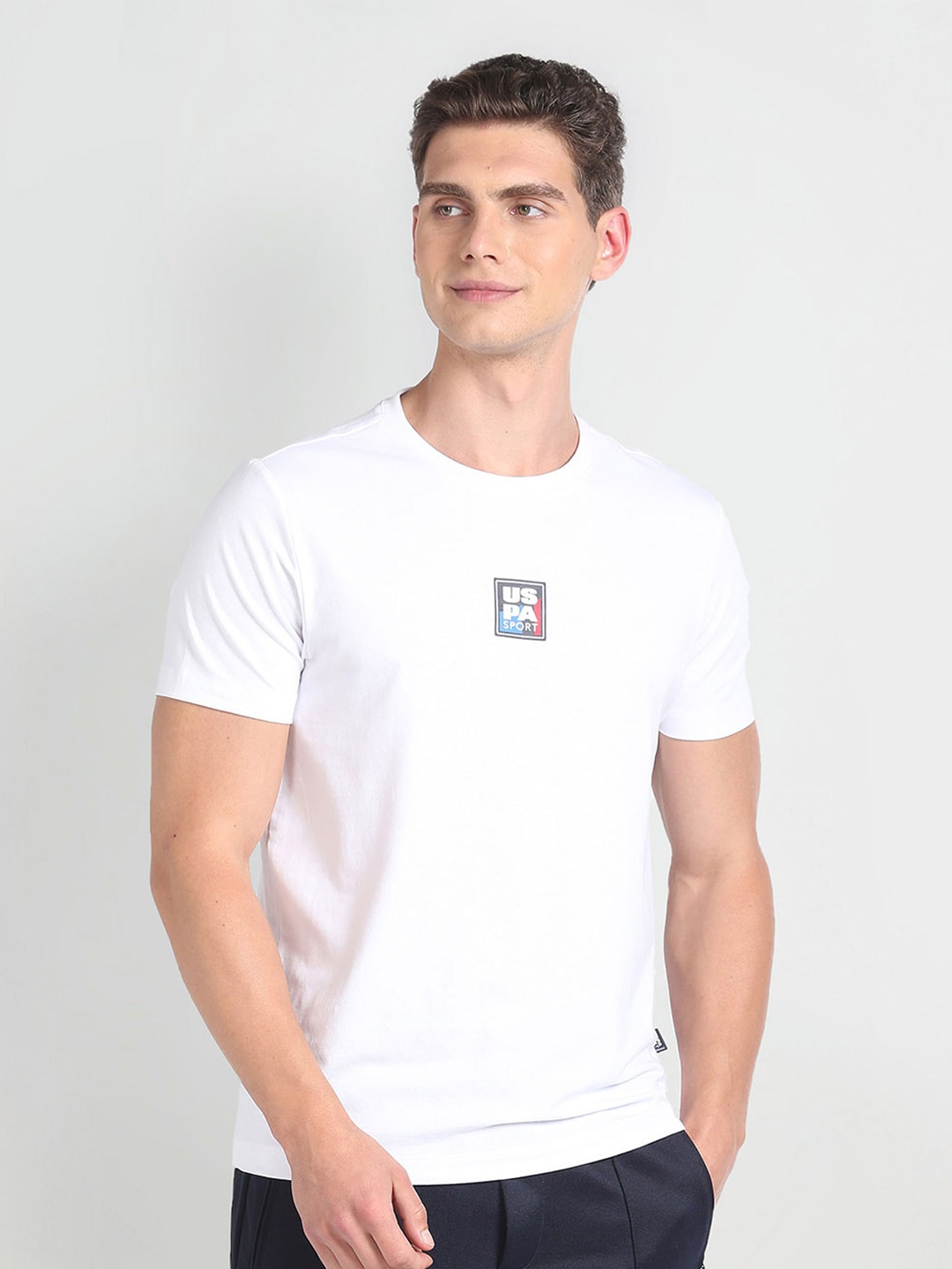 

U.S. Polo Assn. Round Neck Slim Fit T-shirt, White