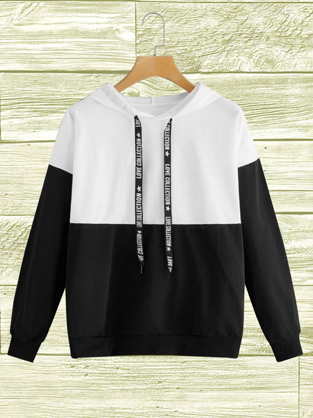

BAESD Boys Colourblocked Relaxed Hooded Fleece Sweatshirt, White