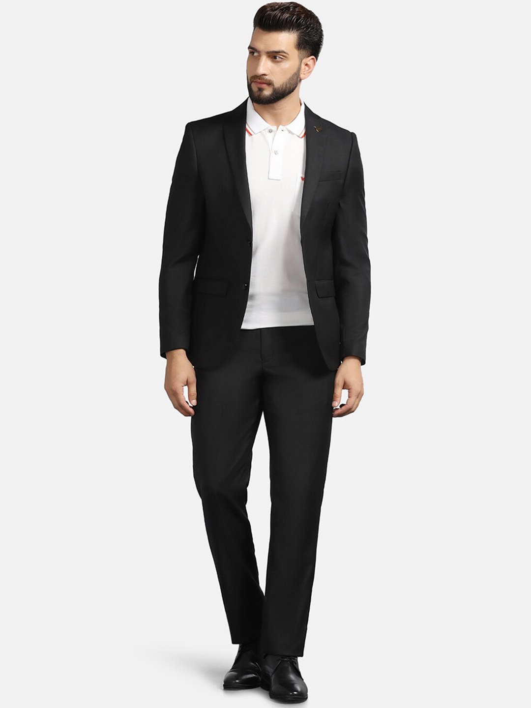 

Blackberrys Men Luxe Slim Fit Formal Suit, Charcoal