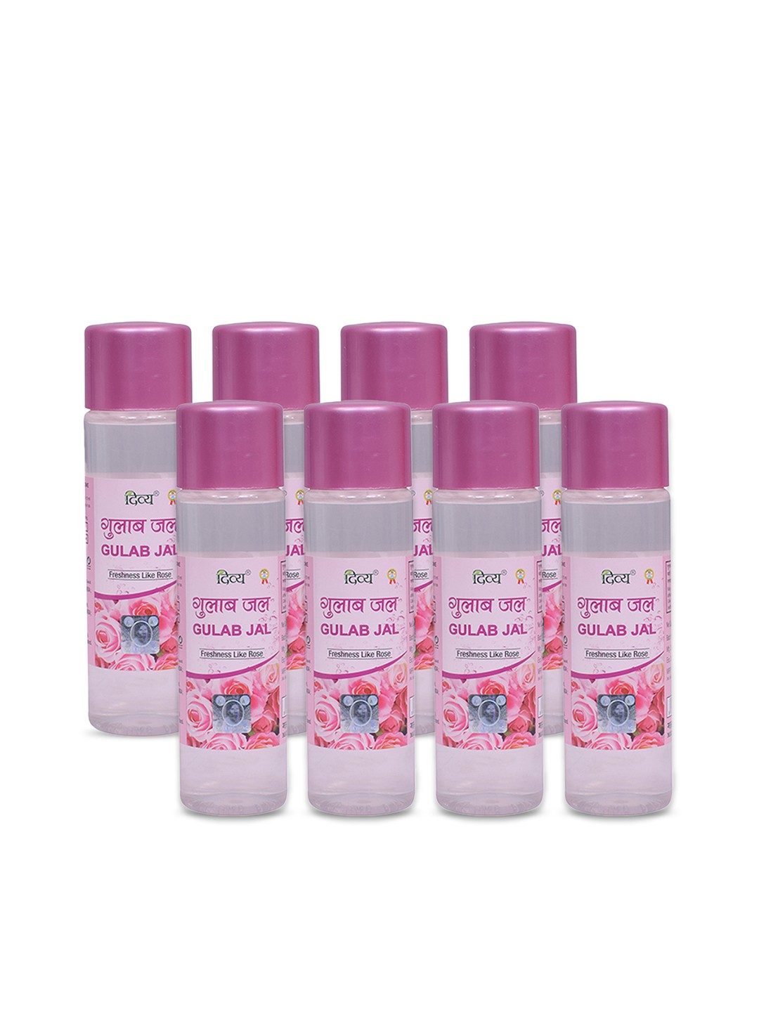 

Patanjali Set of 8 Gulab Jal - 120 ml Each, Transparent