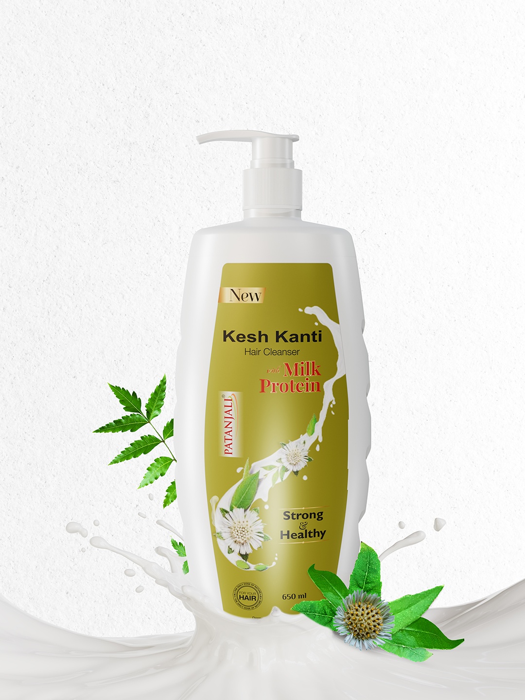 Patanjali Kesh Kanti Milk Protein Hair Cleanser for Silky 