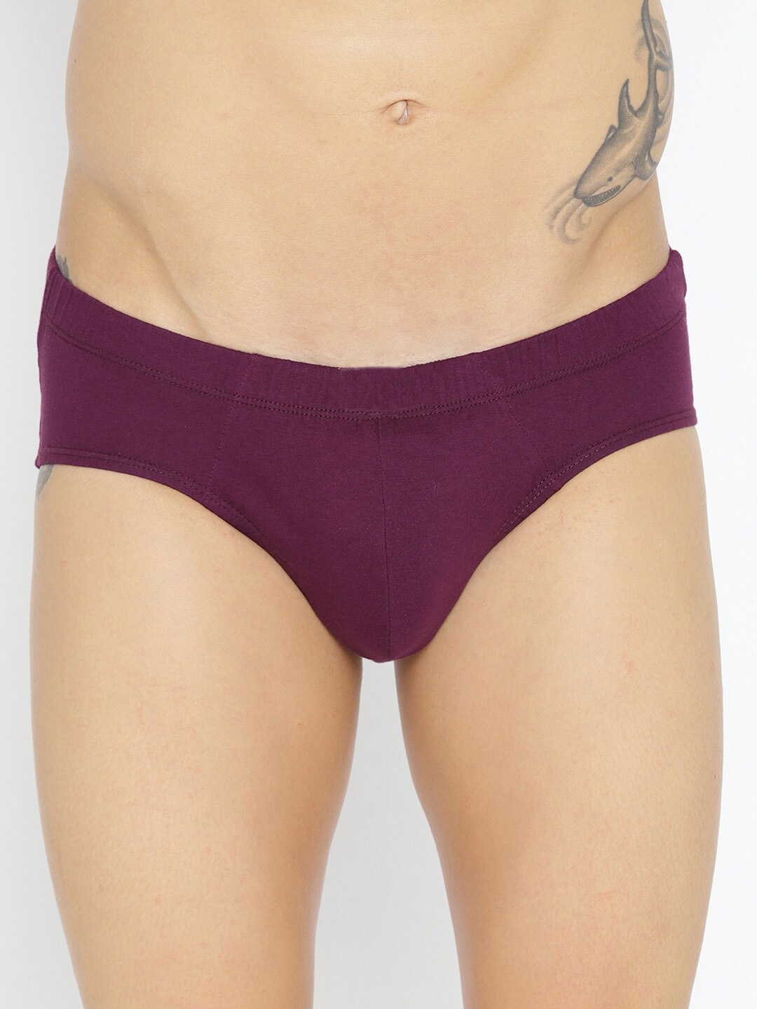 

Roadster Pure Cotton Mid-Rise Basic Briefs RBIE-1003-WN-1, Burgundy