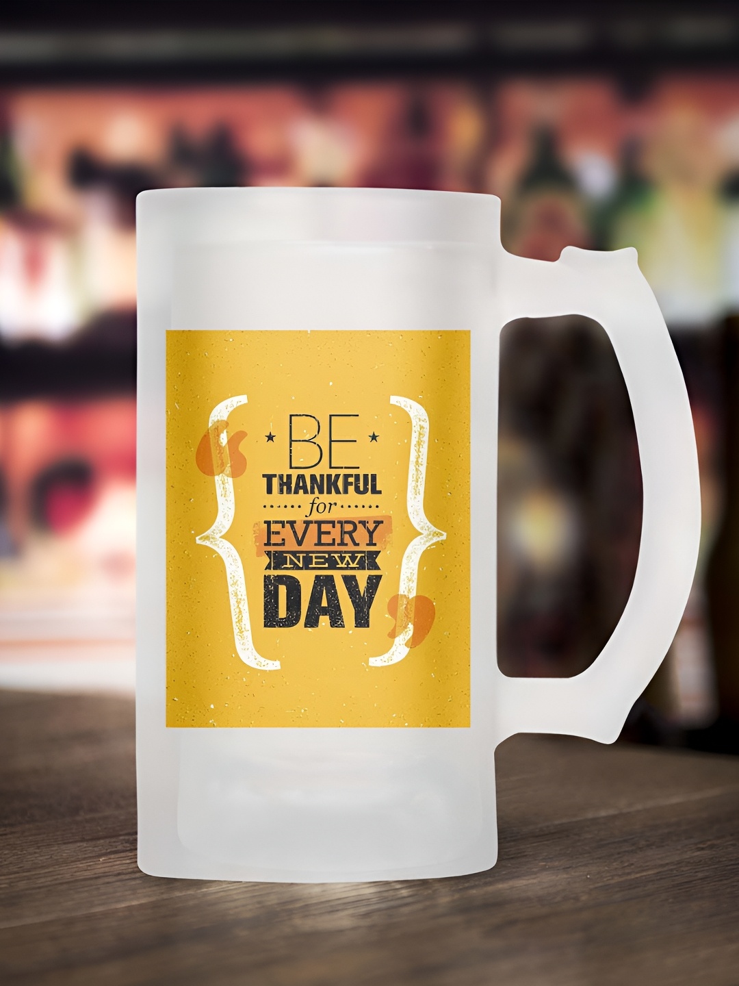 

ARTBUG Transparent Printed Glass Matte Mugs 470 ml