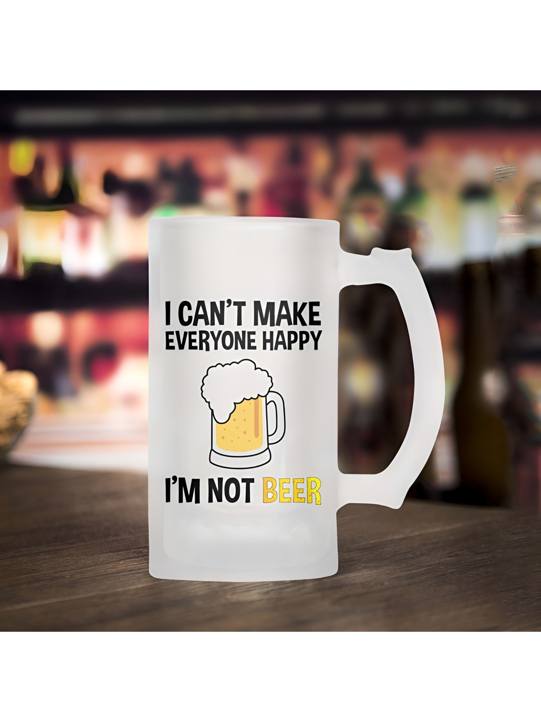 

ARTBUG Transparent Printed Glass Matte Mugs 470 ml