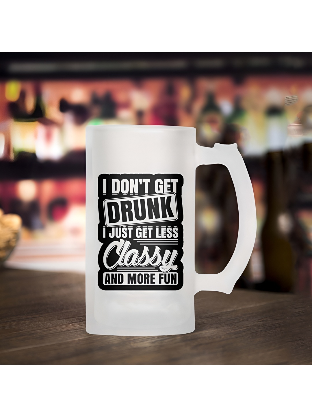 

ARTBUG Transparent Printed Glass Matte Mugs 470 ml