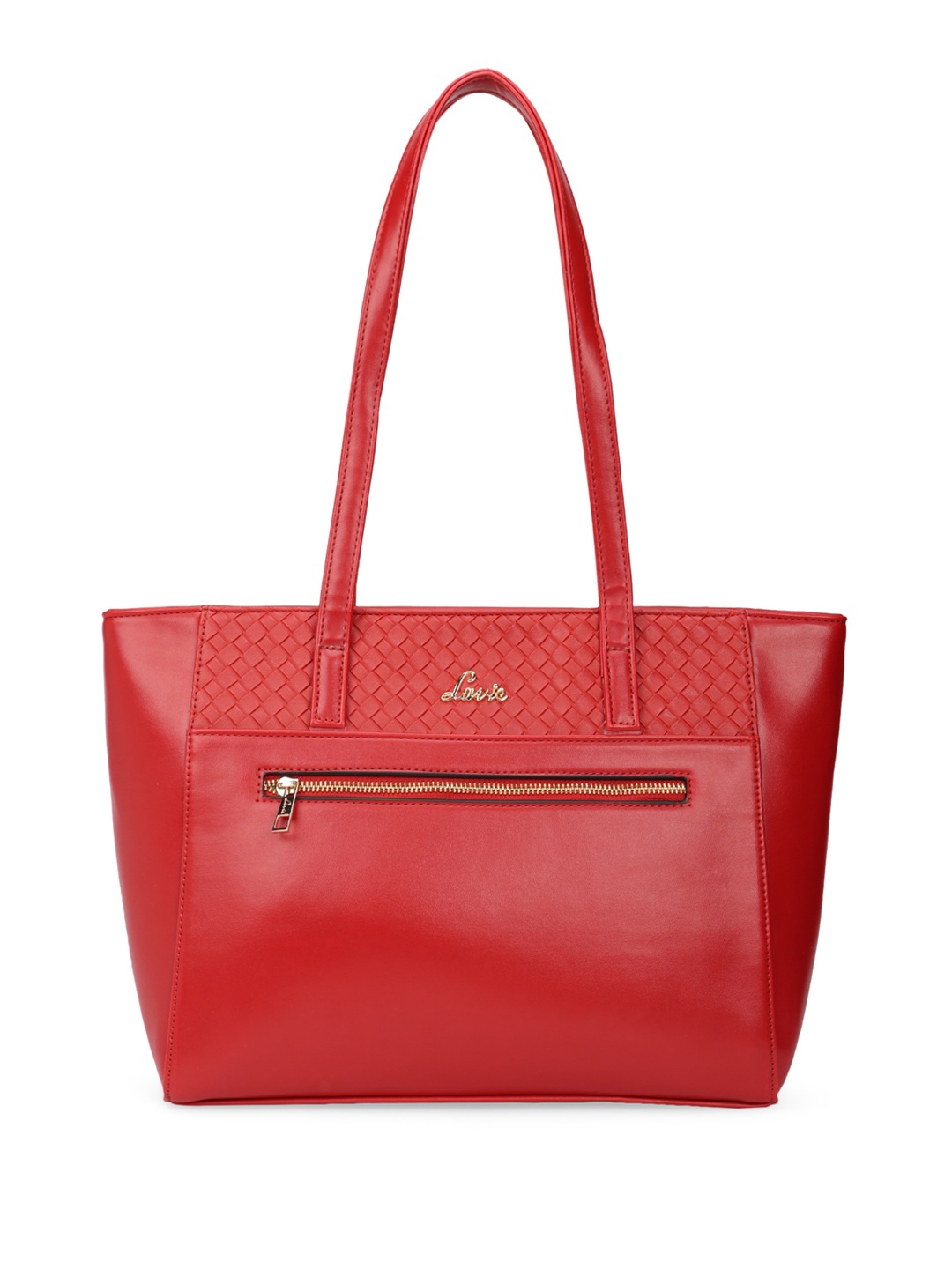 

Lavie Oversized Synthetic Leather Shopper Tote Bag, Red