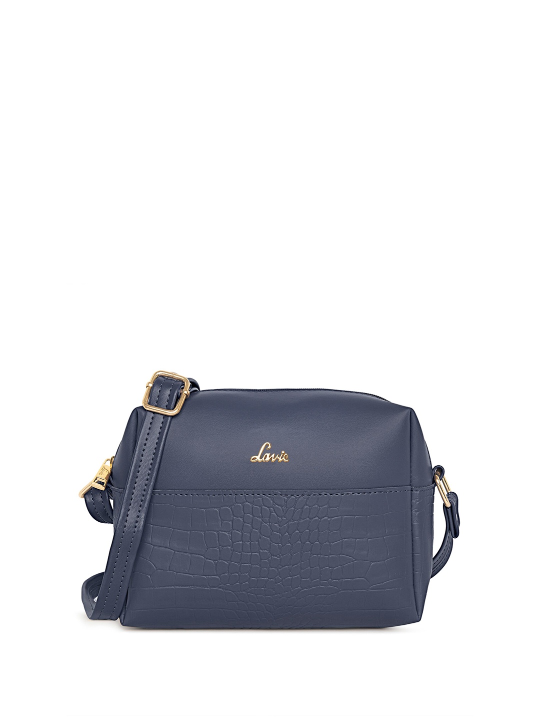 

Lavie Textured Sling Bag, Navy blue