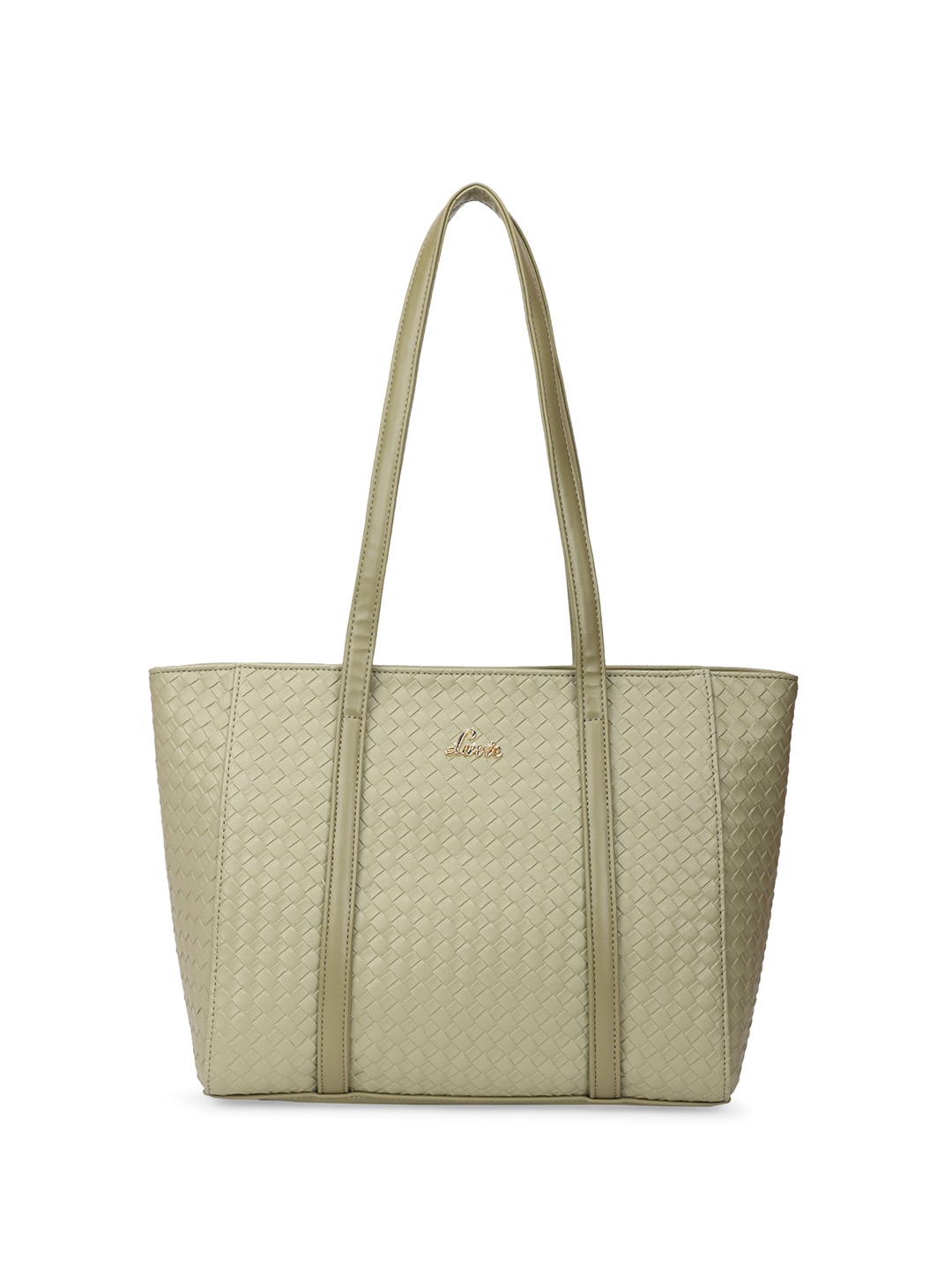 

Lavie Textured Structured Tote Bag, Sea green