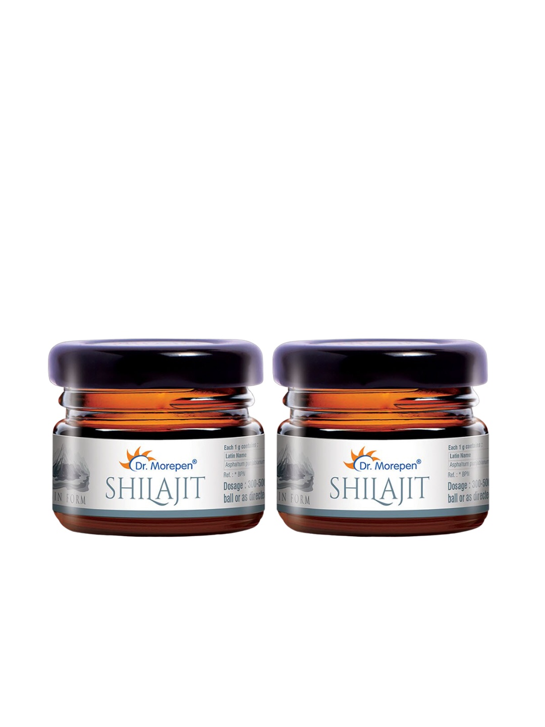 

Dr. Morepen Set of 2 Natural & Pure Shilajit Resin - 15g Each, White