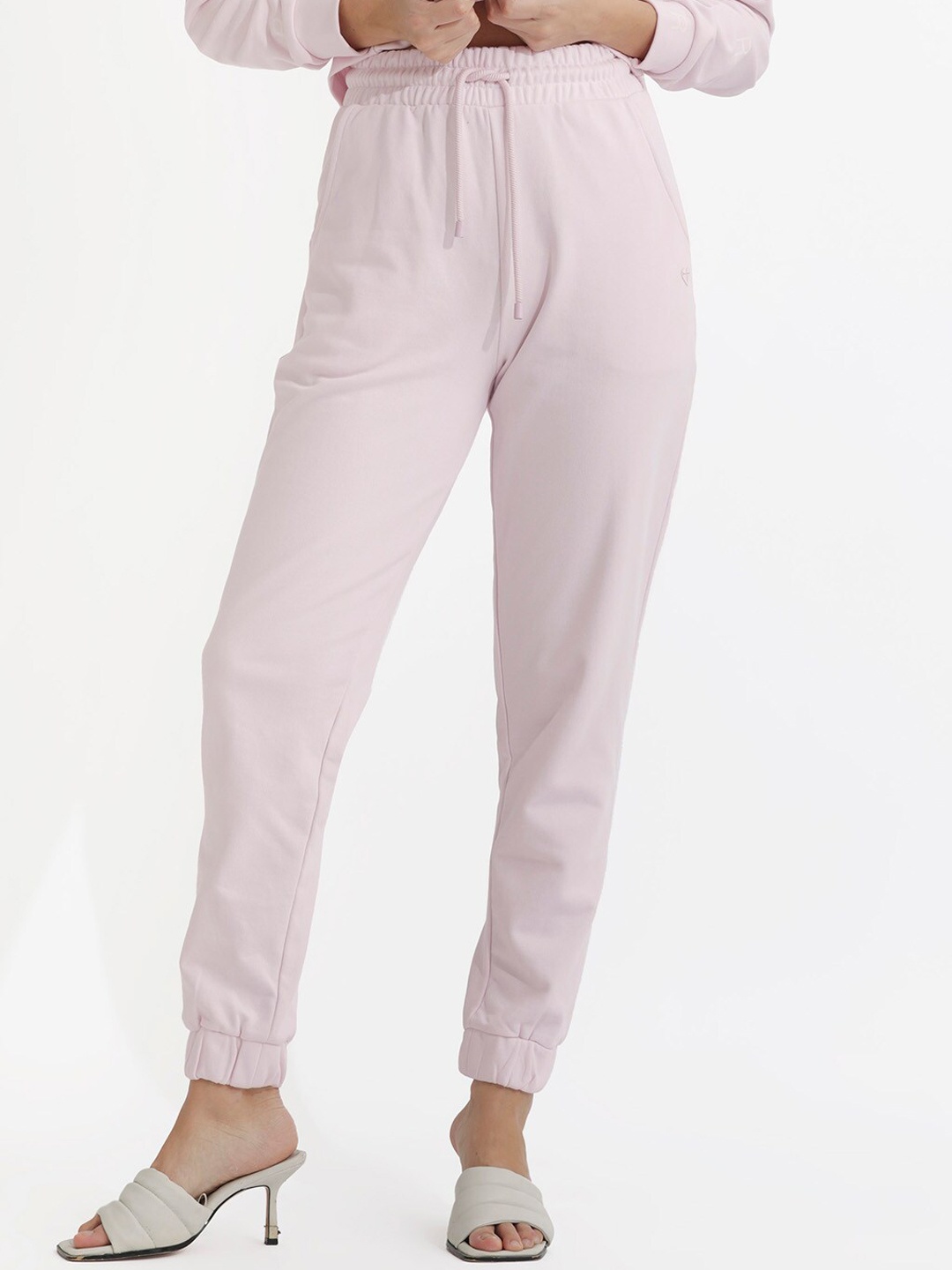 

RAREISM Women Cotton Joggers, Pink