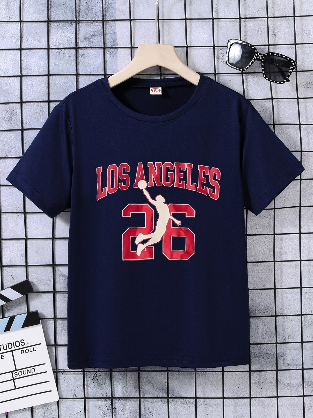 

StyleCast Boys Navy Blue Typography Printed T-shirt
