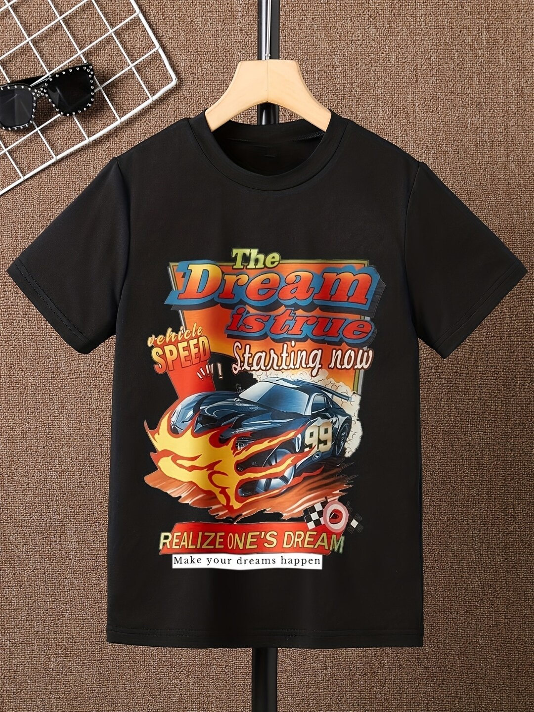 

StyleCast Black Boys Graphic Printed Round Neck T-shirt