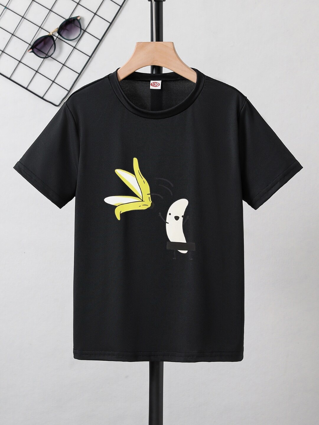 

StyleCast Boys Black Graphic Printed Regular Fit T-shirt