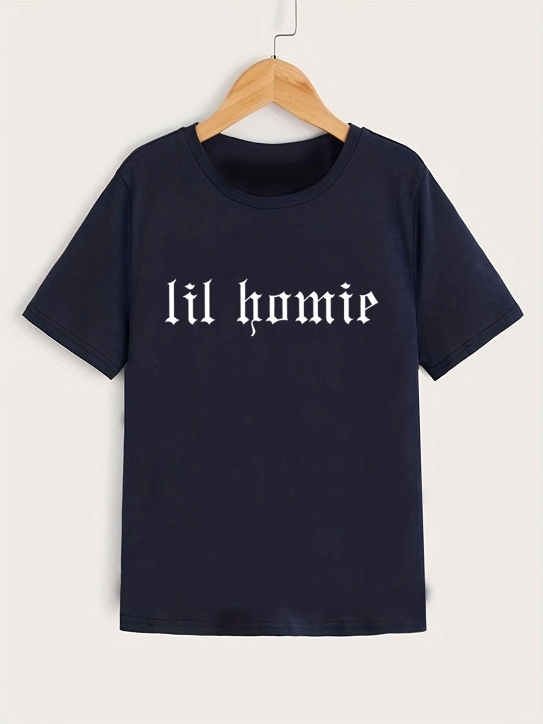 

StyleCast Boys Navy Blue Typography Printed Short Sleeves T-shirt