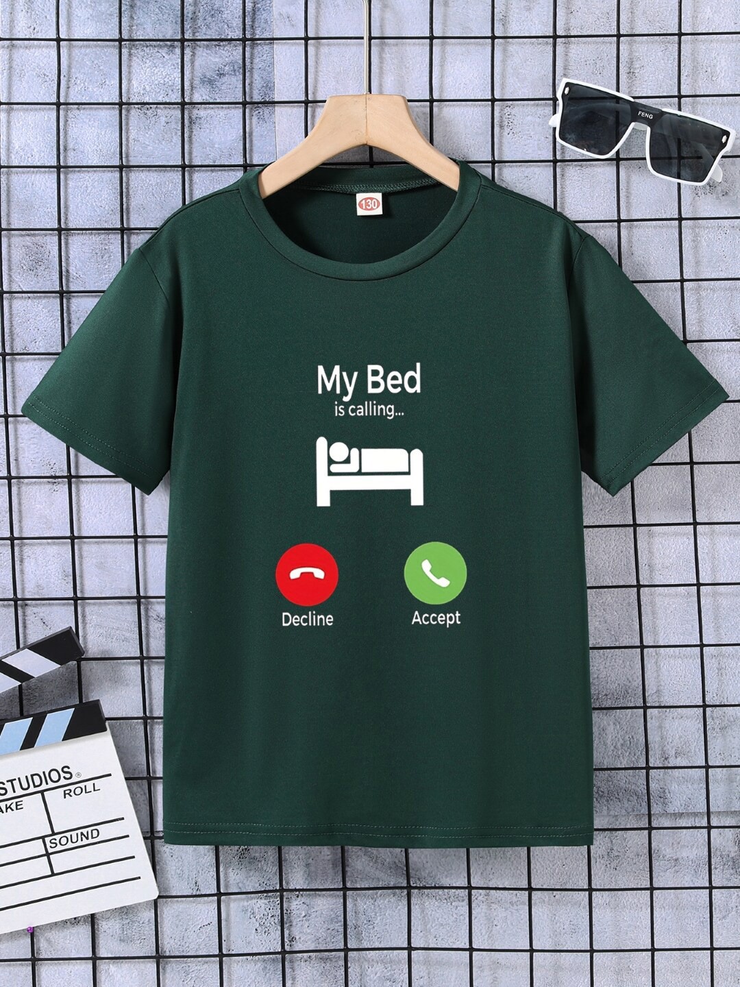 

StyleCast Boys Green Graphic Printed Short Sleeves T-shirt