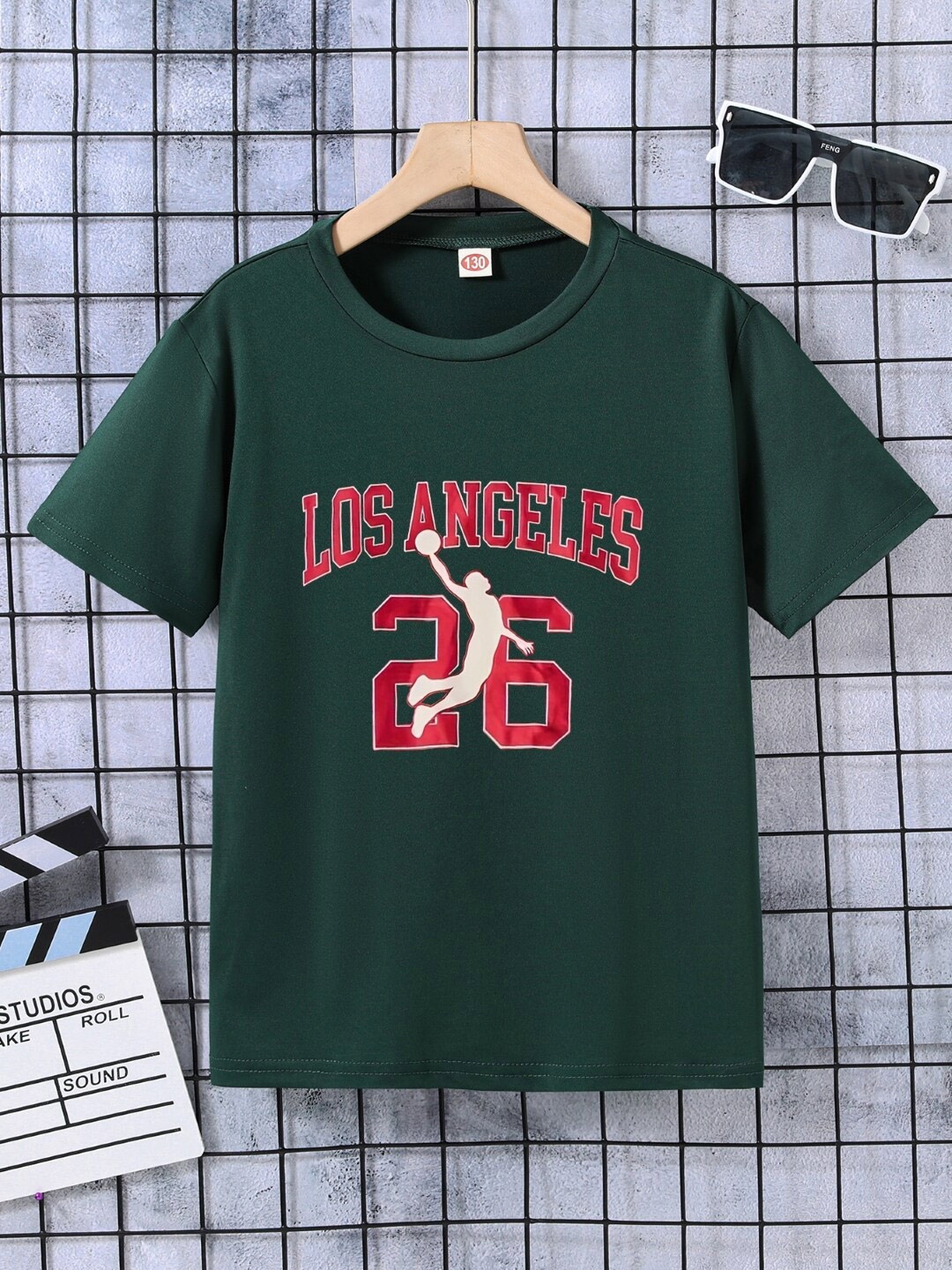 

StyleCast Boys Green Typography Printed Short Sleeves T-shirt