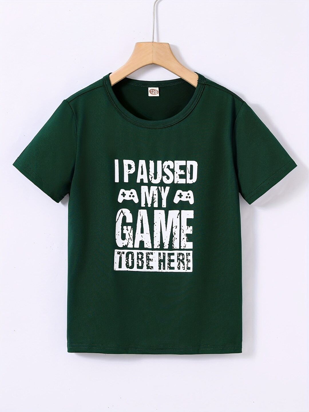 

StyleCast Boys Green Typography Printed Short Sleeves T-shirt