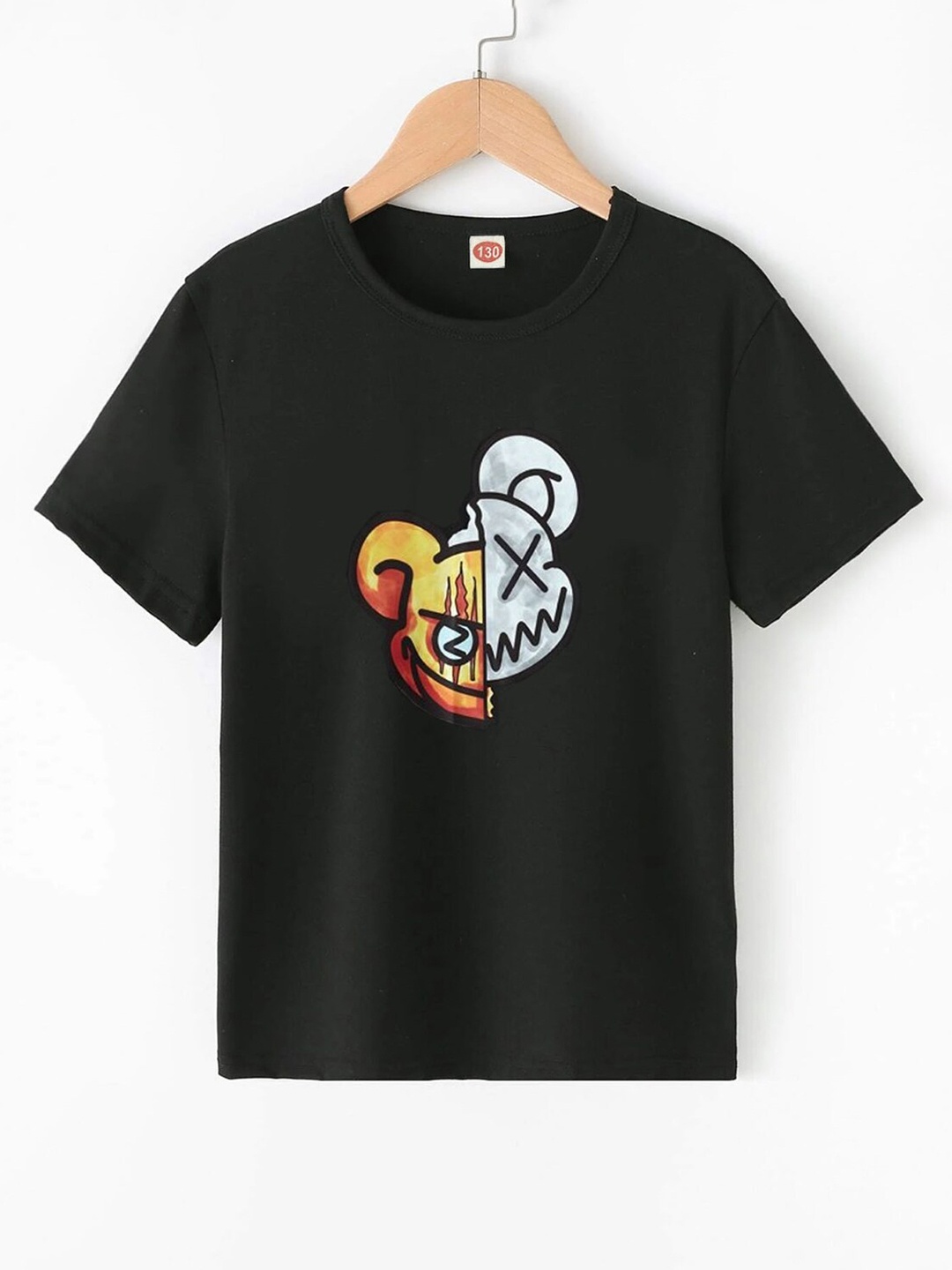 

StyleCast Boys Black Graphic Printed Round Neck T-shirt