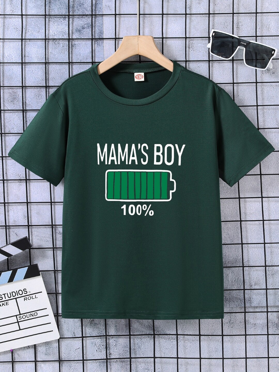 

StyleCast Boys Green Typography Printed T-shirt