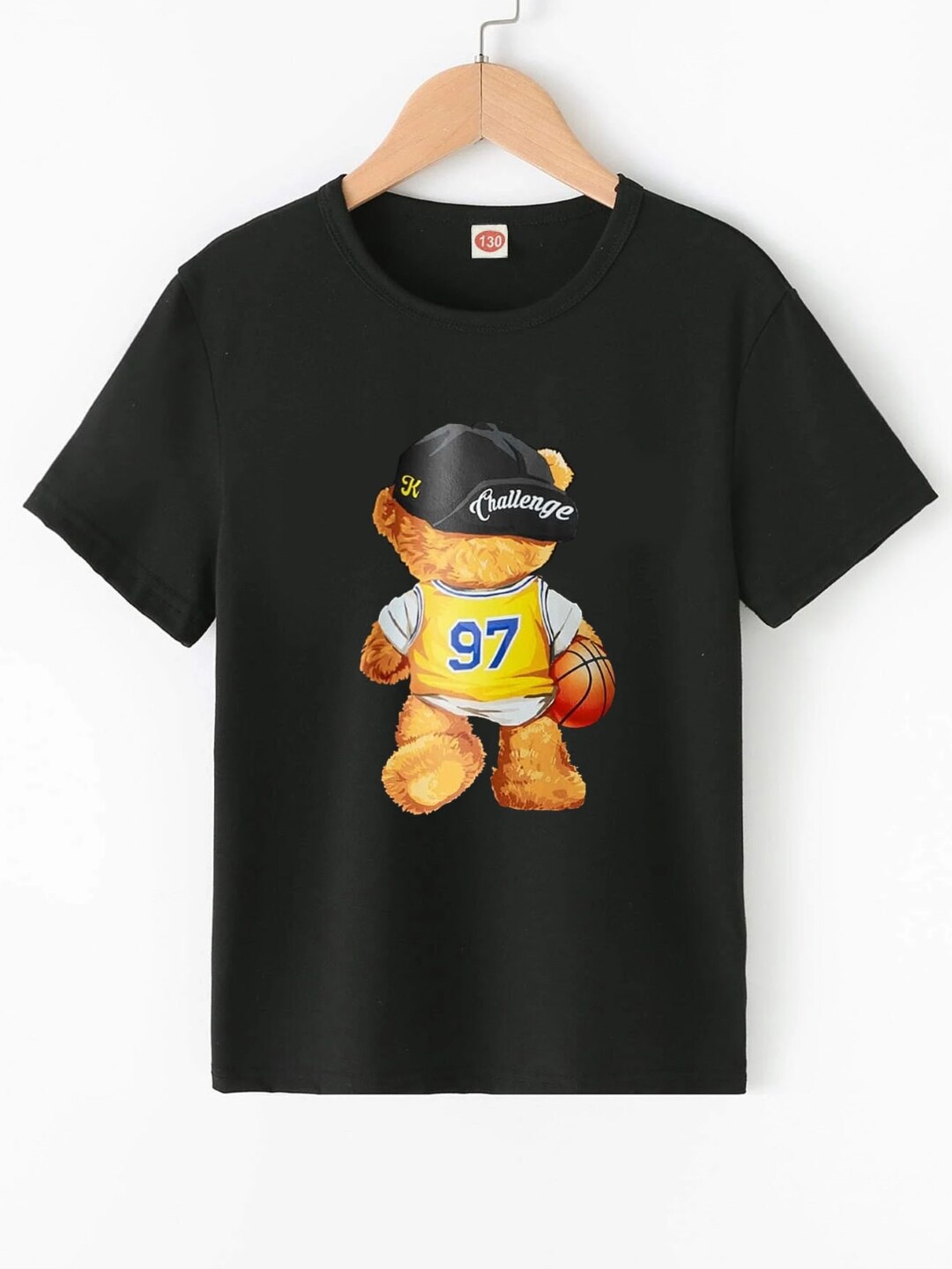 

StyleCast Boys Black Graphic Printed Round Neck Regular T-shirt