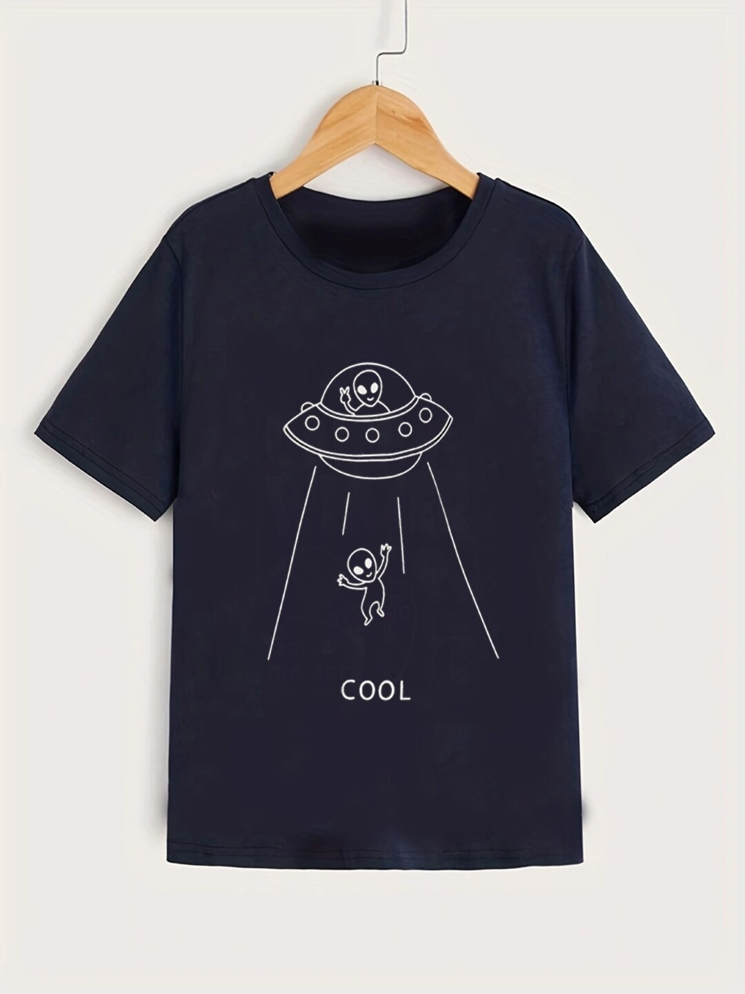 

StyleCast Boys Navy Blue Graphic Printed Short Sleeves T-shirt